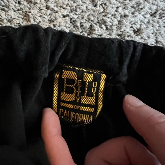 Vintage 50s • Black Flared Corduroy Pants - Picture 4 of 4